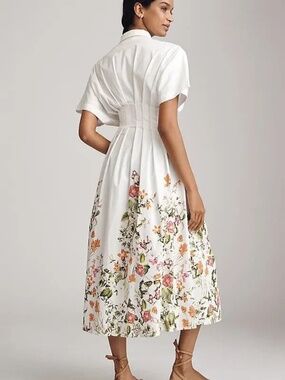 ANTHROPOLOGIE: The Tobie Shirt Dress by Esquise, Small Petite